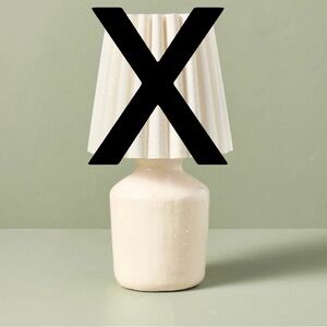 13.5" Rustic Ceramic Mini Kitchen Lamp Base Cream - Hearth & Hand Magnolia